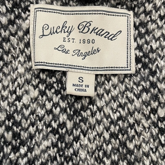 Lucky Brand women’s open front western long Cardigan / sweater size small - Picture 4 of 5